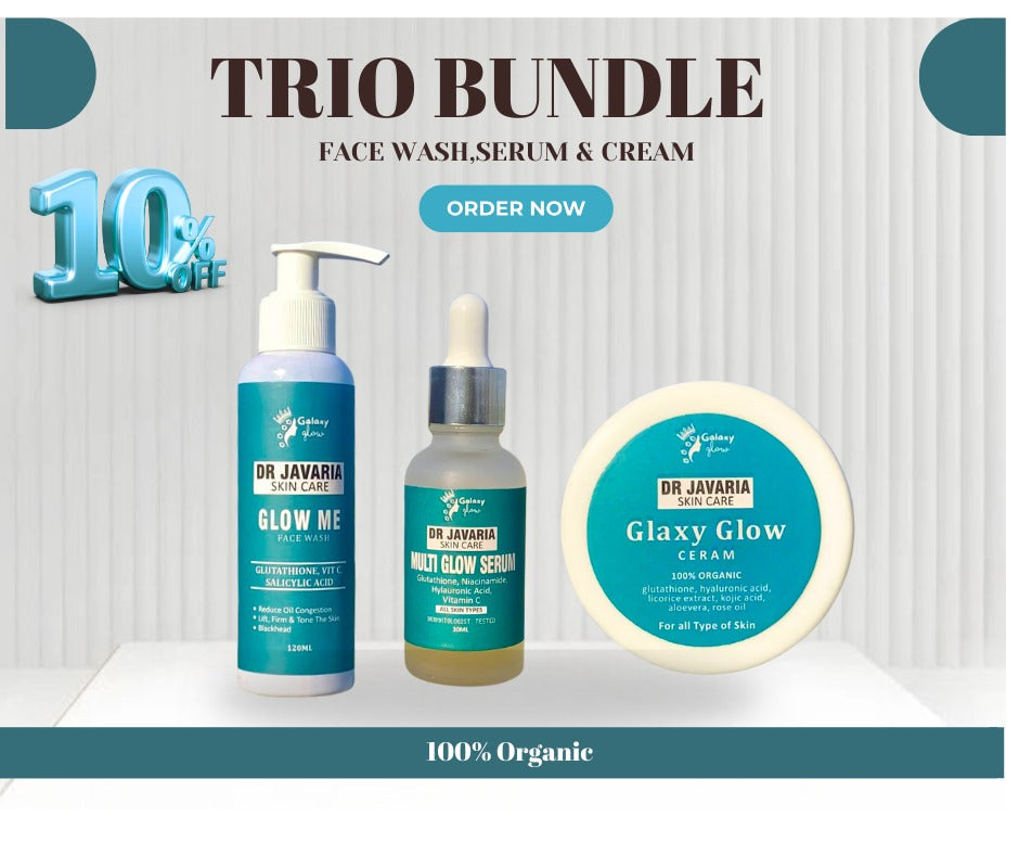 Trio Face Perfecting Bundle by Dr Javaria Skin Care
