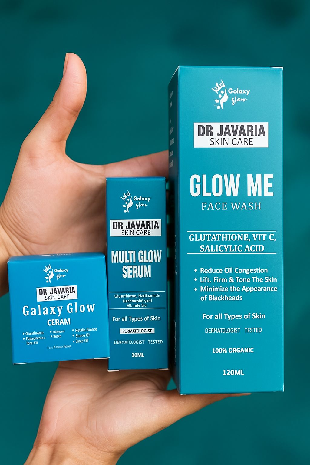 Trio Face Perfecting Bundle by Dr Javaria Skin Care